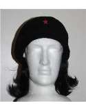 Che Guevara beret with hair