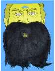 beard and moustache black