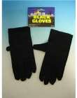 gloves short black cotton lycra