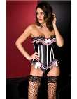 corset black and pink
