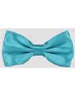 bowtie turquoise satin