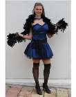 burlesque  blue taffeta