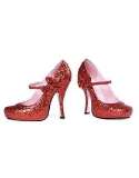 shoes red sparkle high heels