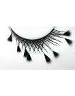eyelashes - black feather tips