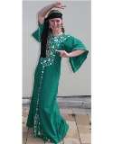 hippie green kaftan