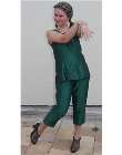 1960 green shot satin suit