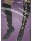 knee high black gothic