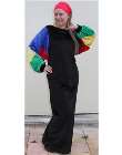 black  velvet showing multi coloured sleeves