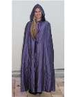 cape 3 long purple shot silk