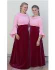 1970 velvet maroon/pink vintage dress