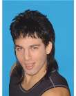 wig mullet black