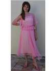 vintage 1980s pink chiffon