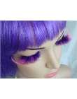 eyelashes purple and pink feathery