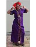 hippie purple kaftan