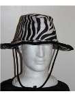 Safari hat zebra pattern