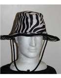Safari hat zebra pattern