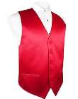 vest red satin