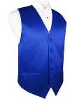 vest royal blue satin