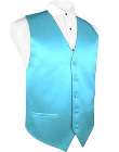 vest turquoise satin