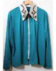 shirt teal lurex glitz