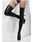 stay up wet look thigh highs