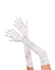 gloves long white satin lycra