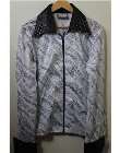 shirt white lycra silver sparkle