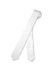 white thin tie