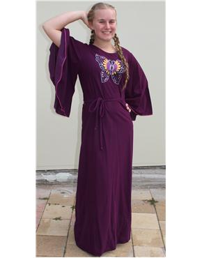 70s purple dress