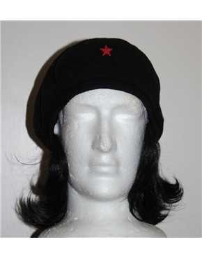 Che Guevara beret with hair