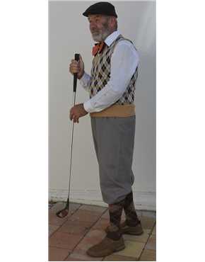 Eddie Sox 1920s golfer side view