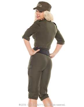 army girl back view