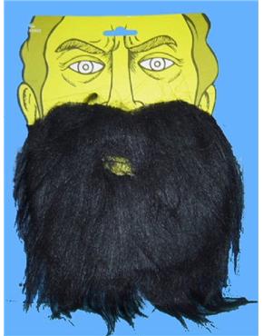 beard and moustache black
