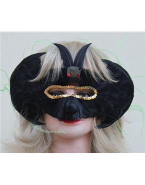 mask bat black - on female