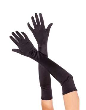 long black gloves