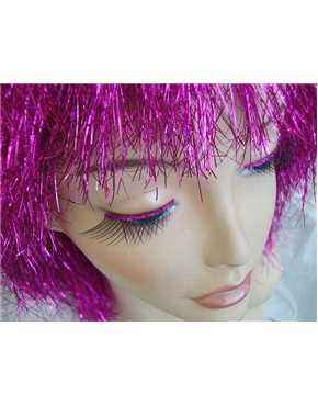 eyelashes black with magenta trim