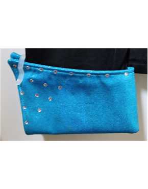 shirt black and turquoise lycra cuff detail