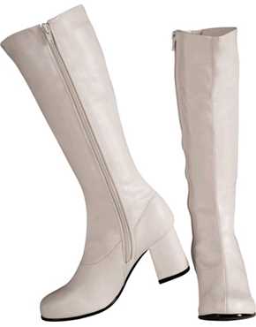 Go Go boots white