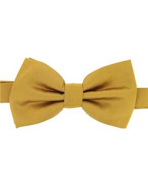 bowtie gold satin
