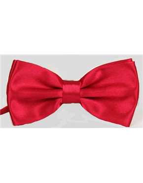 bowtie red satin