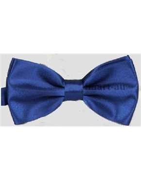 bowtie royal blue satin