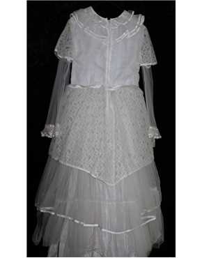 bride child dress back
