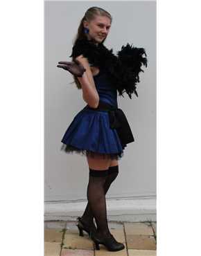 burlesque  blue taffeta view 2