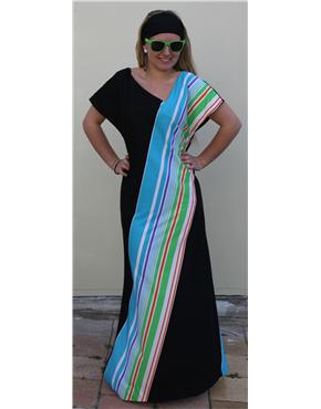 1970 vintage geometrical stripe dress