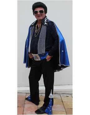 Elvis blue and silver