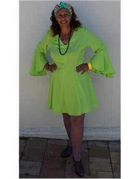 disco dress green fluro 2