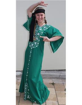 hippie green kaftan