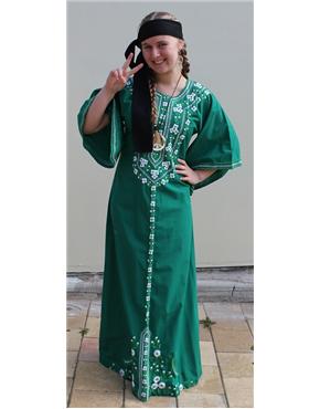 hippie green kaftan view2