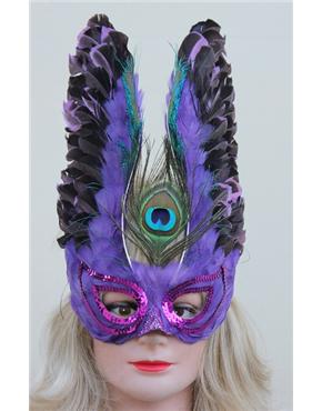 mask purple and black phoenix