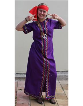 hippie purple kaftan